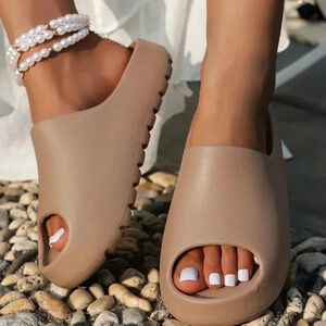 Brown Casual Women's Anti-Slip Slippers